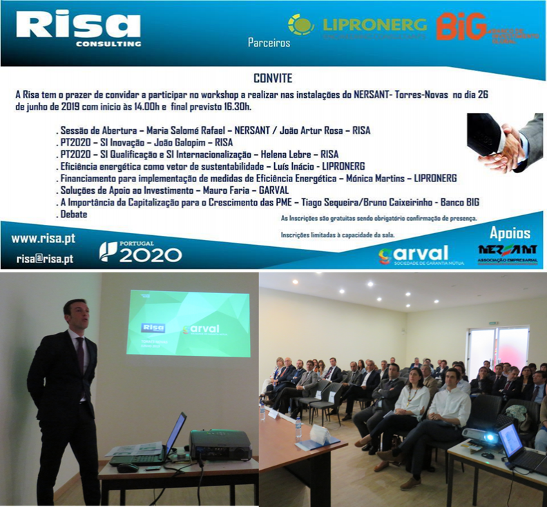 WorkShop Risa – Soluções de Apoio ao Investimento